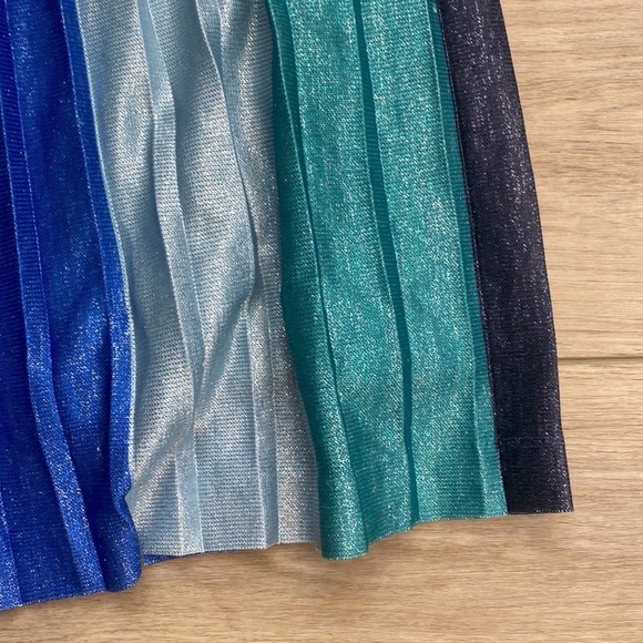 Maeve Blue and Green Striped Midi Skirt - Picture 12 of 16